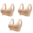 Kit 3 sutiã Confort 5D Alta Sustentação