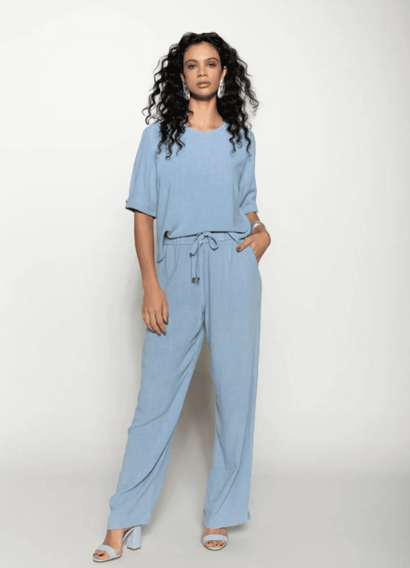 Conjunto Calça e Blusa em Linho Biamar | Queima de Estoque