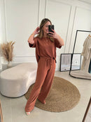 Conjunto Calça e Blusa em Linho Biamar | Queima de Estoque