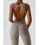 Macacão Fitness Feminino Alças Cruzadas Tecido Soft | Cora