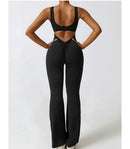 Macacão Fitness Feminino Alças Cruzadas Tecido Soft | Cora