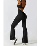 Macacão Fitness Feminino Alças Cruzadas Tecido Soft | Cora