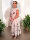 Vestido Feminino - Trevo - Feito em 100% Linho Italiano