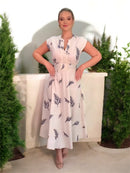 Vestido Feminino - Trevo - Feito em 100% Linho Italiano