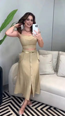 Conjunto René - Blusa e Saia