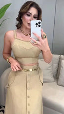 Conjunto René - Blusa e Saia