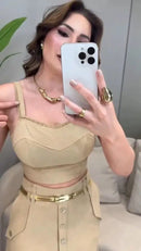 Conjunto René - Blusa e Saia