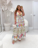 Vestido Feminino Floral em Sedinha - Moda Plus Size