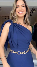 Macacão Harmonia Azul Marinho - Elegância e Estilo em Uma Única Peça