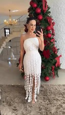 Vestido Bianca – A Elegância do Branco com um Toque de Modernidade!