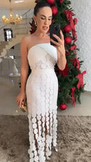 Vestido Bianca – A Elegância do Branco com um Toque de Modernidade!