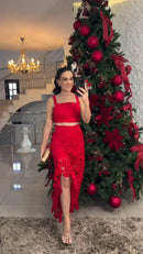 Vestido Carmine – Sofisticação e Impacto em Cada Detalhe!