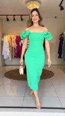 Vestido Jade – Elegância Vibrante e Estilo Atemporal!