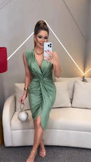Vestido Verde Grace – Sofisticação e Elegância Atemporal!