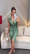 Vestido Verde Grace – Sofisticação e Elegância Atemporal!