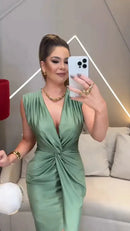Vestido Verde Grace – Sofisticação e Elegância Atemporal!