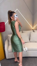 Vestido Verde Grace – Sofisticação e Elegância Atemporal!