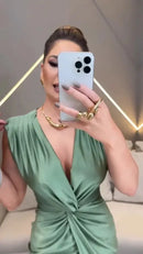 Vestido Verde Grace – Sofisticação e Elegância Atemporal!