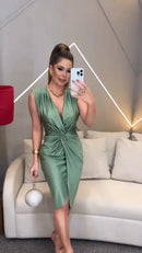 Vestido Verde Grace – Sofisticação e Elegância Atemporal!